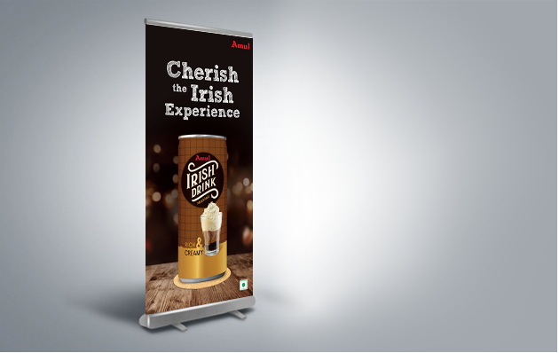 almond-branding-best-packaging-design-agency-mumbai-amul-irish-drink-POSM-standee-design