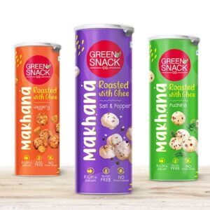 almond-branding-top-branding-agency-india-best-pack-design-agency-mumbai-green-snack-co-makhana-health-food-packaging-premium-pack design