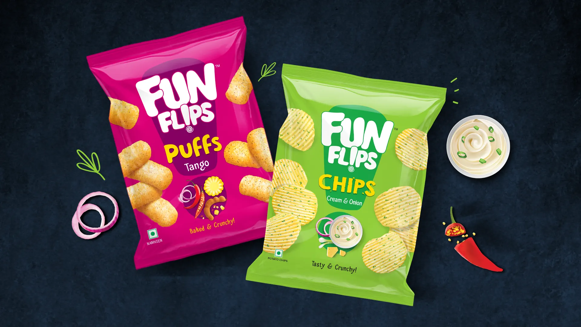 Fun Flips Brand & Packaging Revamp - 1 Almond Branding Top Branding Agency India Best Pack Design Agency Mumbai Funflips New Packaging