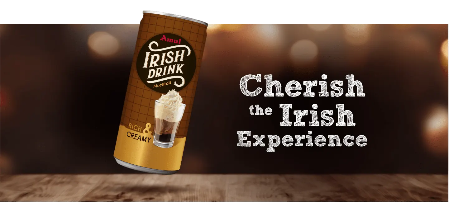 Amul Irish Drink - Almond Branding Best Packaging Design Agency Mumbai Amul Irish Drink Mocktail Irish Experience