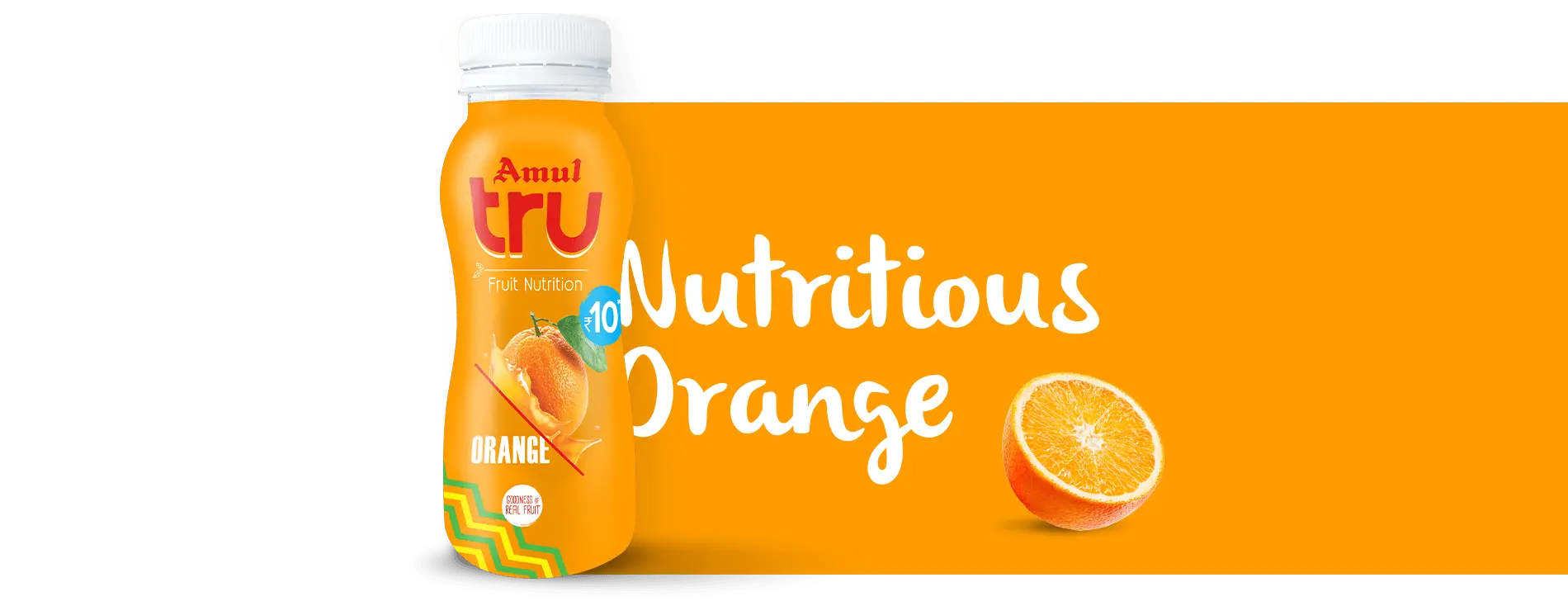 Amul TRU Brand Creation & Packaging Design - Almond Branding Top Branding Agency Best Packaging Design Agency Mumbai Amul TRU Packaging Design Orange