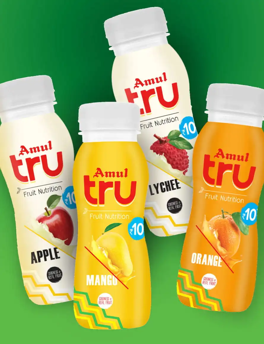 Amul TRU Brand Creation & Packaging Design - Almond Branding Top Branding Agency Best Packaging Design Agency Mumbai Amul TRU Packaging Design Range