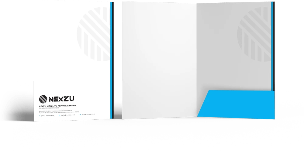 Nexzu Electric Vehicle Startup Branding - Almond Branding Top Branding Agency India Best Startup Branding Brand Identity Design Brand Naming Best Branding Agency Nexzu Corporate Stationery Design 2