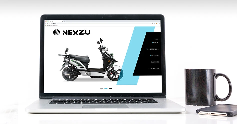 Nexzu Electric Vehicle Startup Branding - Almond Branding Top Branding Agency India Best Startup Branding Brand Identity Design Brand Naming Best Branding Agency Nexzu Web Design