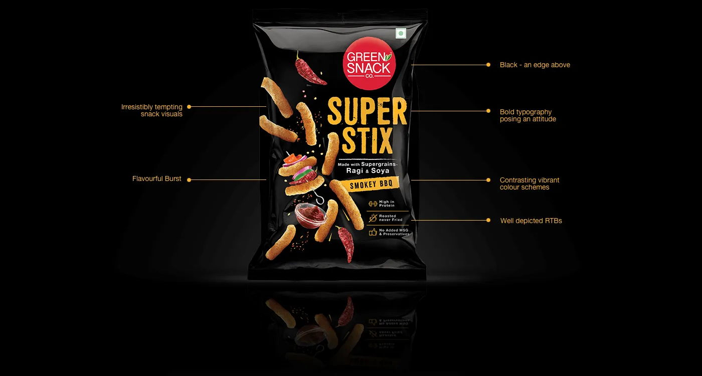 Green Snack Co. Super Stix Health Food Packaging - Almond Branding Top Branding Agency India Best Packaging Design Agency Mumbai Greensnackco Super Stix Best Health Food Packaging Strategy