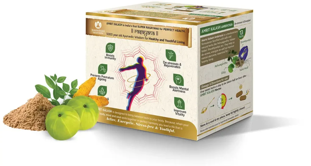 Maharishi Ayurveda Brand Revamp - Almond Branding Top Branding Agency India Best Packaging Design Agency Mumbai Maharishi Ayurveda Amrit Kalash Revised Pacakging Back Of Pack Design