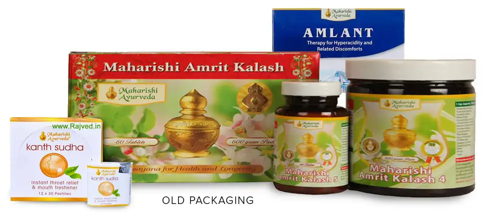 Maharishi Ayurveda Brand Revamp - Almond Branding Top Branding Agency India Best Packaging Design Agency Mumbai Maharishi Ayurveda Old Packaging