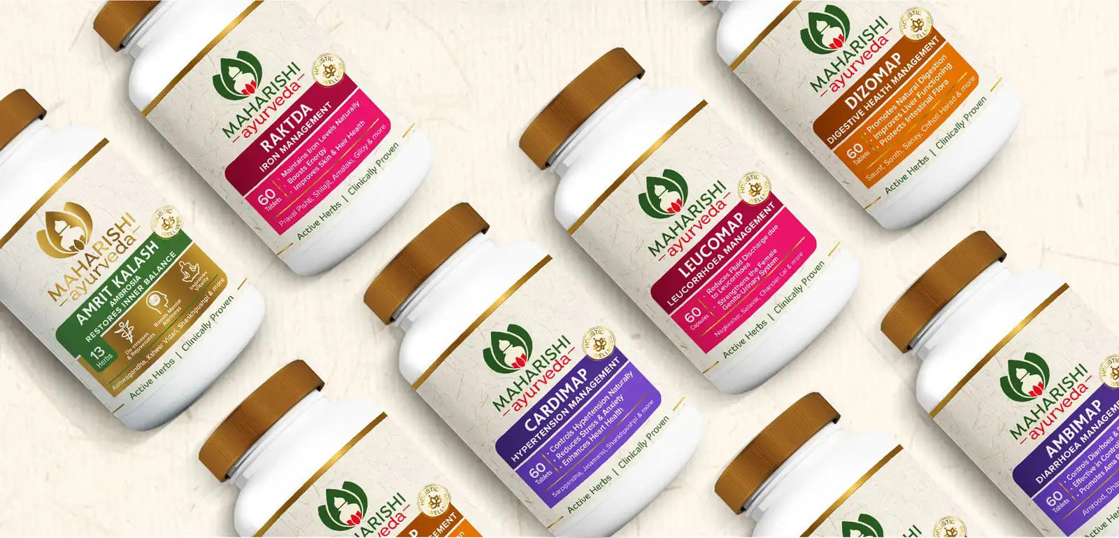 Maharishi Ayurveda Brand Revamp - Almond Branding Top Branding Agency India Best Packaging Design Agency Mumbai Maharishi Ayurveda Range