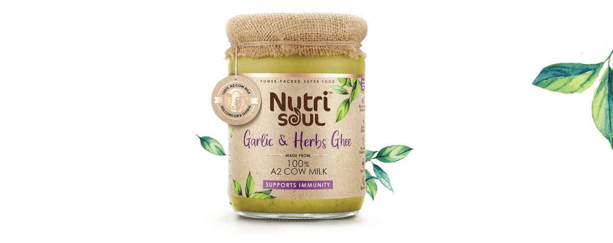 NutriSoul Premium Health Food Packaging - Almond Branding Top Branding Agency India Best Packaging Design Agency Mumbai Organic Premium Health Food Packaging Nutrisoul Organic Ghee Pack Value Addition