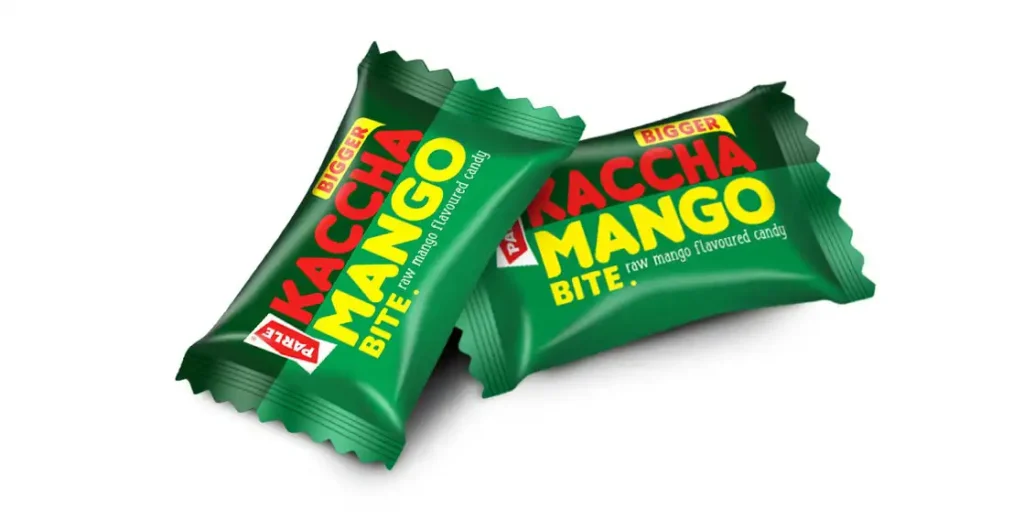 Parle Kaccha Mango Bite packaging Revamp - Almond Branding Top Branding Agency India Best Packaging Design Agency Mumbai Parle Kaccha Mango Bite Confectionery Packaging Design Primary