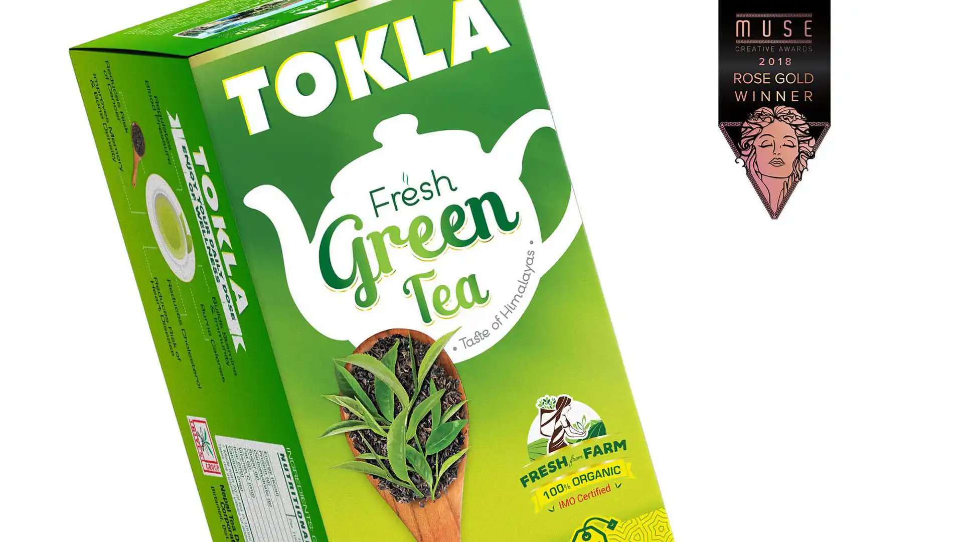 Tokla Green Tea - Almond Branding Top Global Design Agency Mumbai Nepal Tokla Green Tea Award Winning Packaging Design