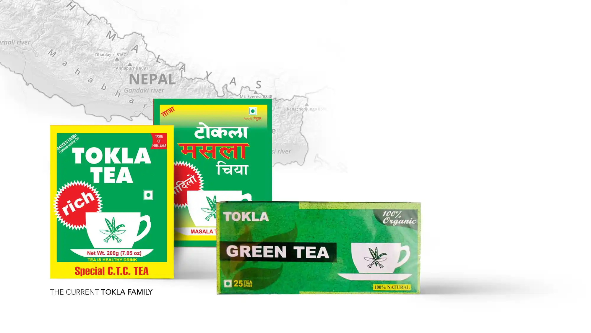 Tokla Green Tea - Almond Branding Top Global Design Agency Mumbai Nepal Tokla Tea