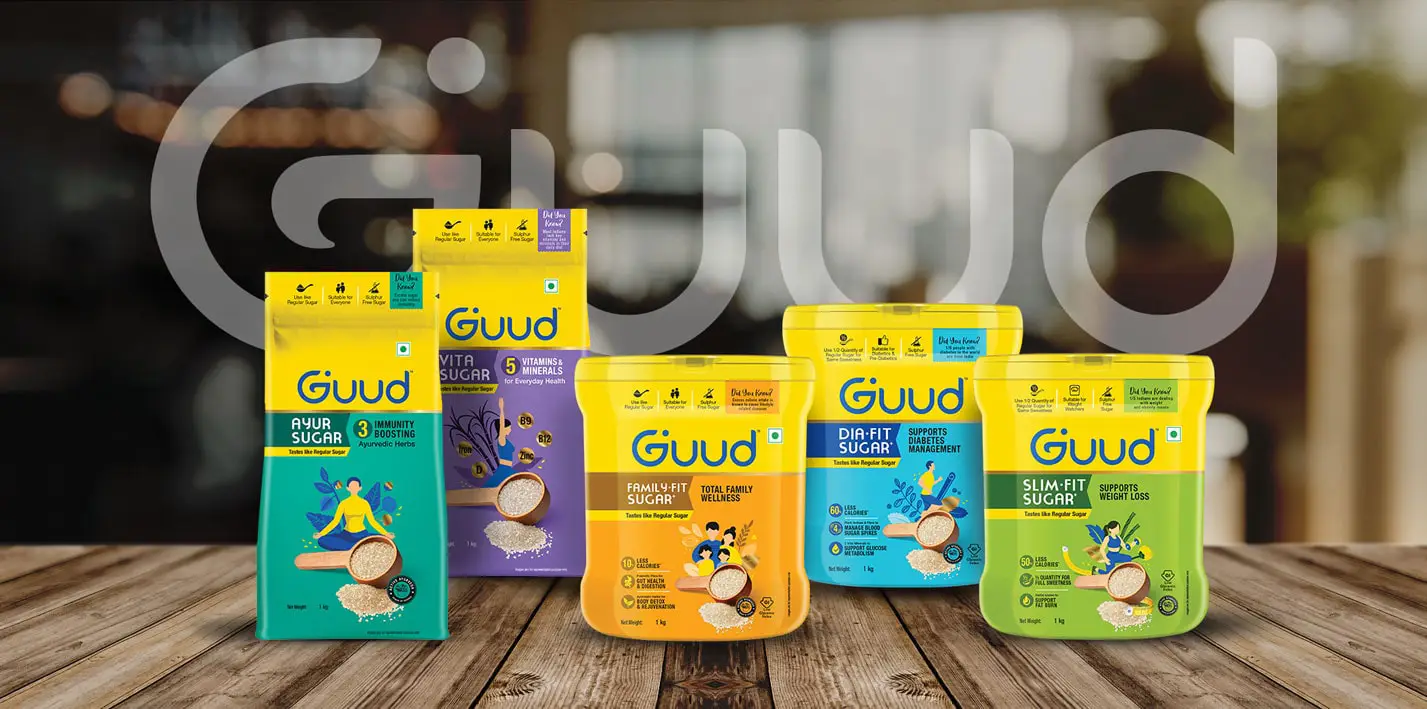 GUUD – Revolutionizing Wellness with Thoughtful Packaging Design - 11 Almond Branding Best Branding Agency India Top Design Agency Mumbai Guud Best Startup Branding Best Packaging Design Range
