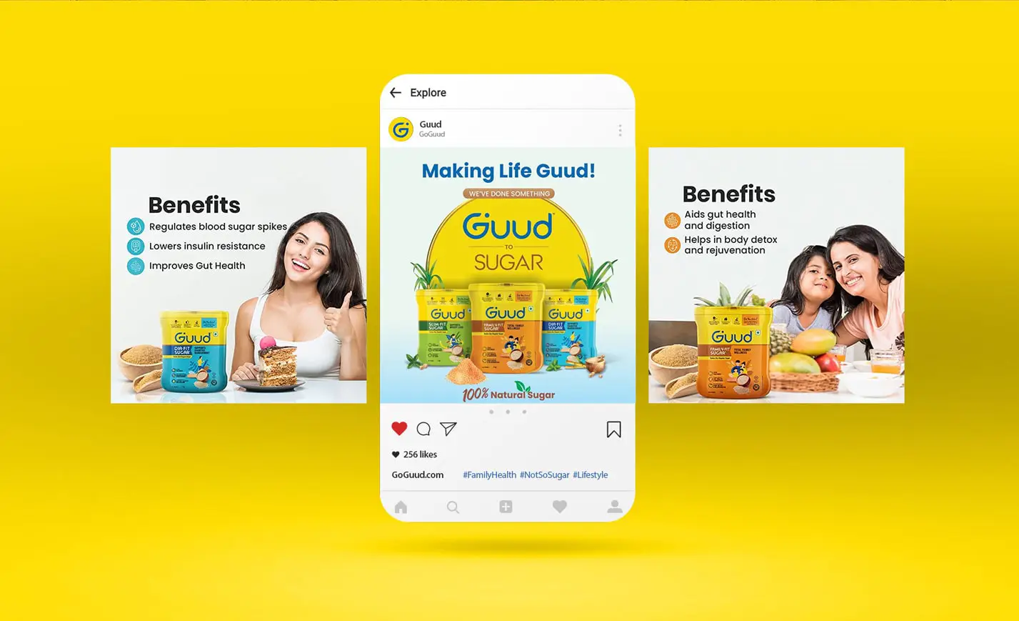 GUUD – Revolutionizing Wellness with Thoughtful Packaging Design - 12 Almond Branding Best Branding Agency India Top Design Agency Mumbai Guud Best Startup Branding Best Social Media Design