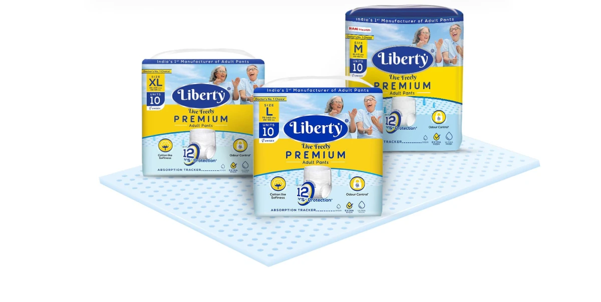 Liberty Adult Pants – Revolutionizing Diaper Packaging Design - 7 Almond Branding Best Branding Agency India Top Design Agency Mumbai Liberty Adult Diaper Packaging Intimate Hygiene Design Sizes