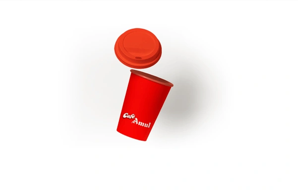 Cafe Amul Food Outlet Branding - Almond Branding Best Retail Design Agency Mumbai Restaurant Store Design Cafe Amul Design Language 6