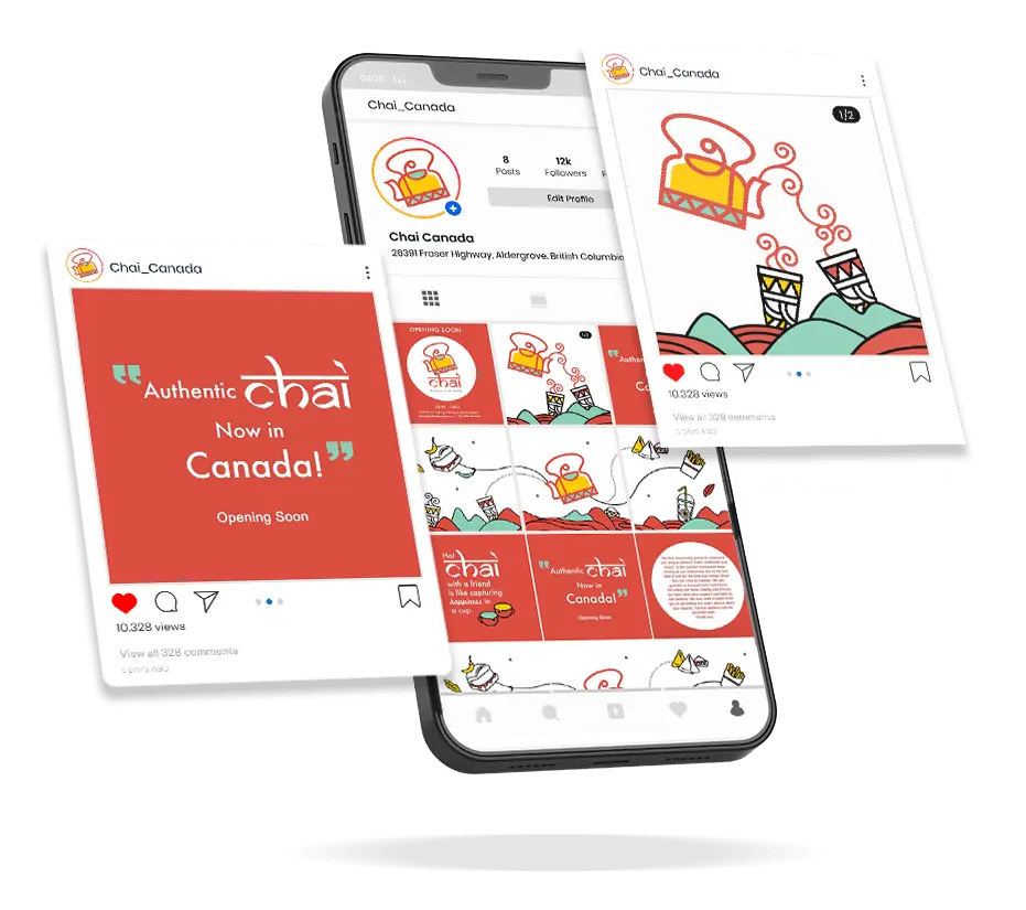 Chai – Building Canada’s first Tea cafe chain - Almond Branding Top Branding Agency India Best Startup Branding Chai Canada’s First Tea Chain Visual Identity