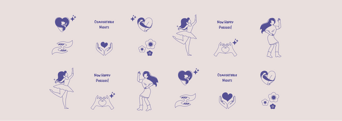 HealthFab – Revamping a FemTech Startup Brand - Almond Branding Top Branding Agency India Best Design Agency Mumbai Healthfab Best Startup Branding Feminine Hygiene Femtech Iconography