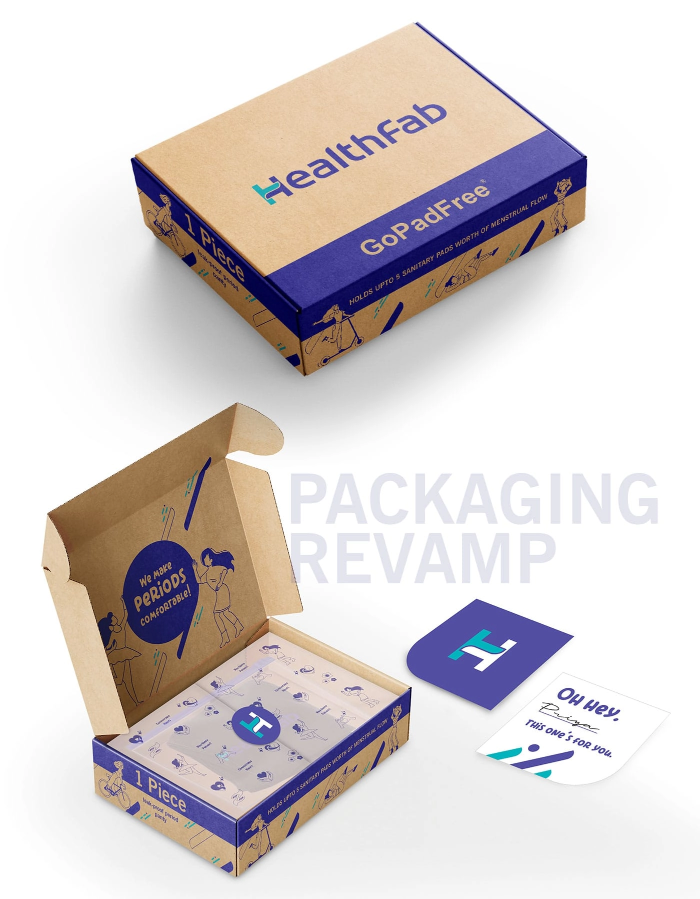 HealthFab – Revamping a FemTech Startup Brand - Almond Branding Top Branding Agency India Best Design Agency Mumbai Healthfab Best Startup Branding Feminine Hygiene Femtech Packaging