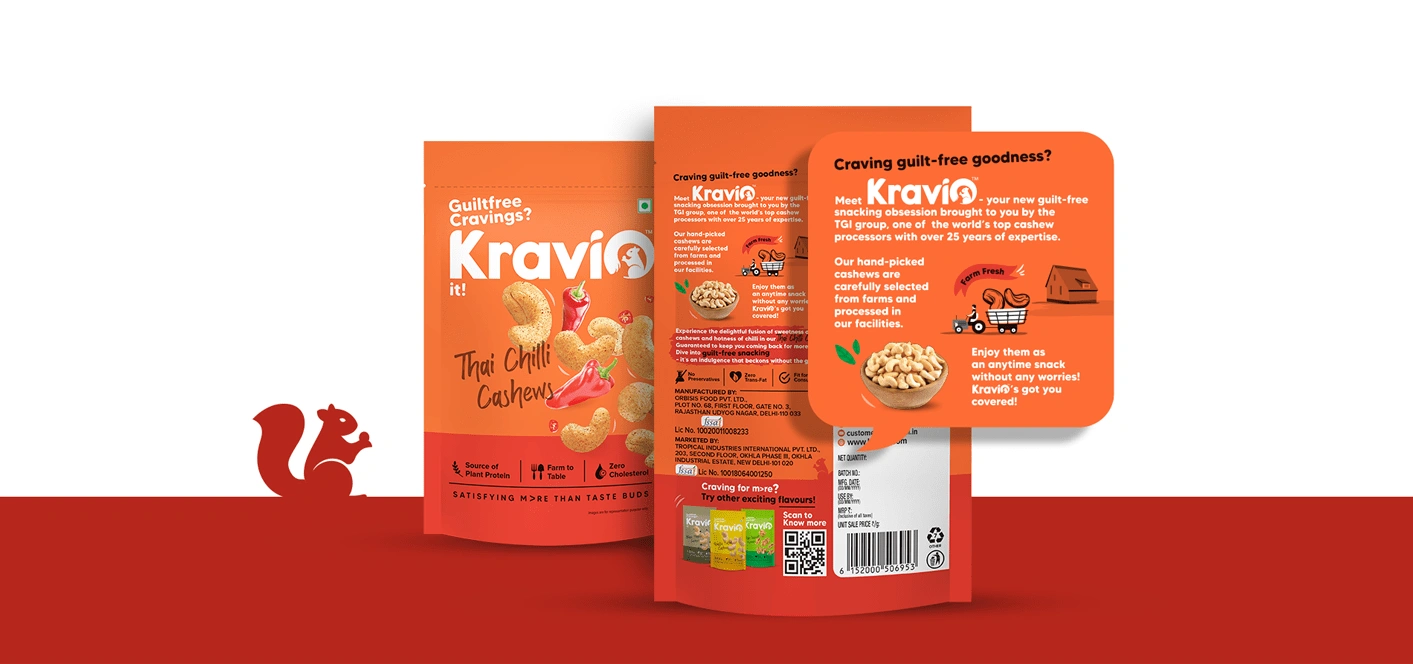 Kravio – Creating a Premium Snack Startup Brand - Almond Branding Top Branding Agency India Best Design Agency Mumbai Kravio Best Startup Branding Nuts Packaging BOP Design