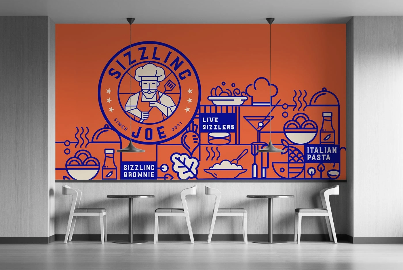Sizzling Joe – Revamping South India’s popular Sizzler Brand - Almond Branding Top Branding Agency India Best Design Agency Mumbai Sizzling Joe Best Restaurant Branding QSR Design Space Branding