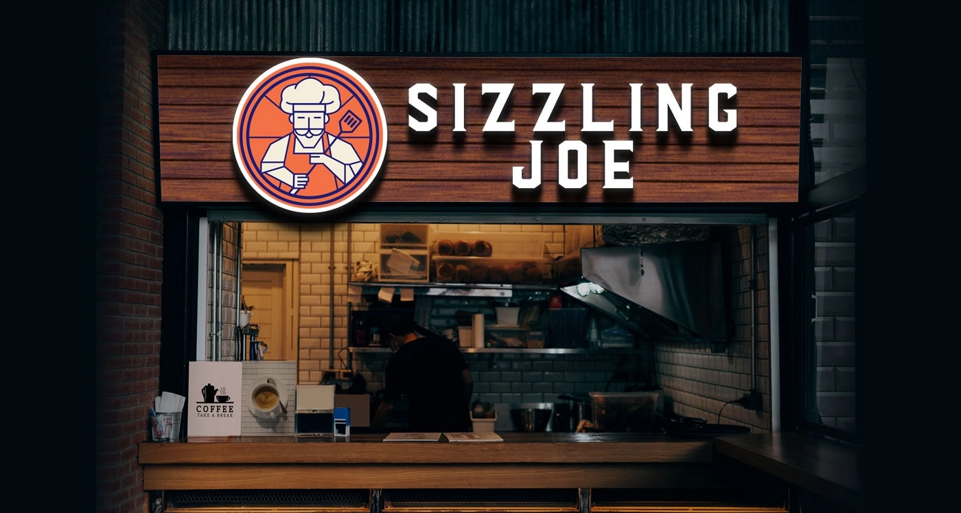 Sizzling Joe – Revamping South India’s popular Sizzler Brand - Almond Branding Top Branding Agency India Best Design Agency Mumbai Sizzling Joe Best Restaurant Branding QSR Rebranding