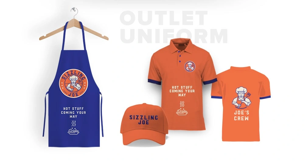 Sizzling Joe – Revamping South India’s popular Sizzler Brand - Almond Branding Top Branding Agency India Best Design Agency Mumbai Sizzling Joe Best Restaurant Branding QSR Uniform Design