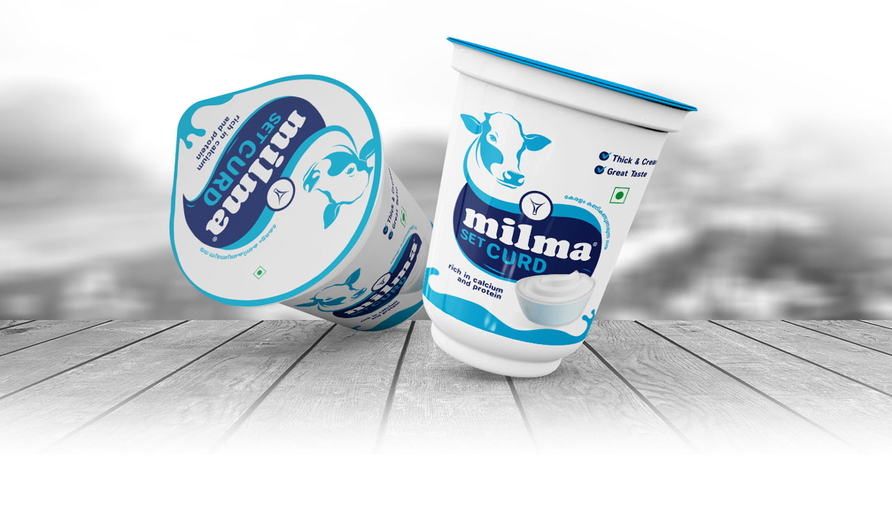 MILMA – Repositioning Kerala’s iconic dairy brand - Almond Branding Top Branding Agency India Best Packaging Design Agency Mumbai MILMA Curd Dairy Packaging