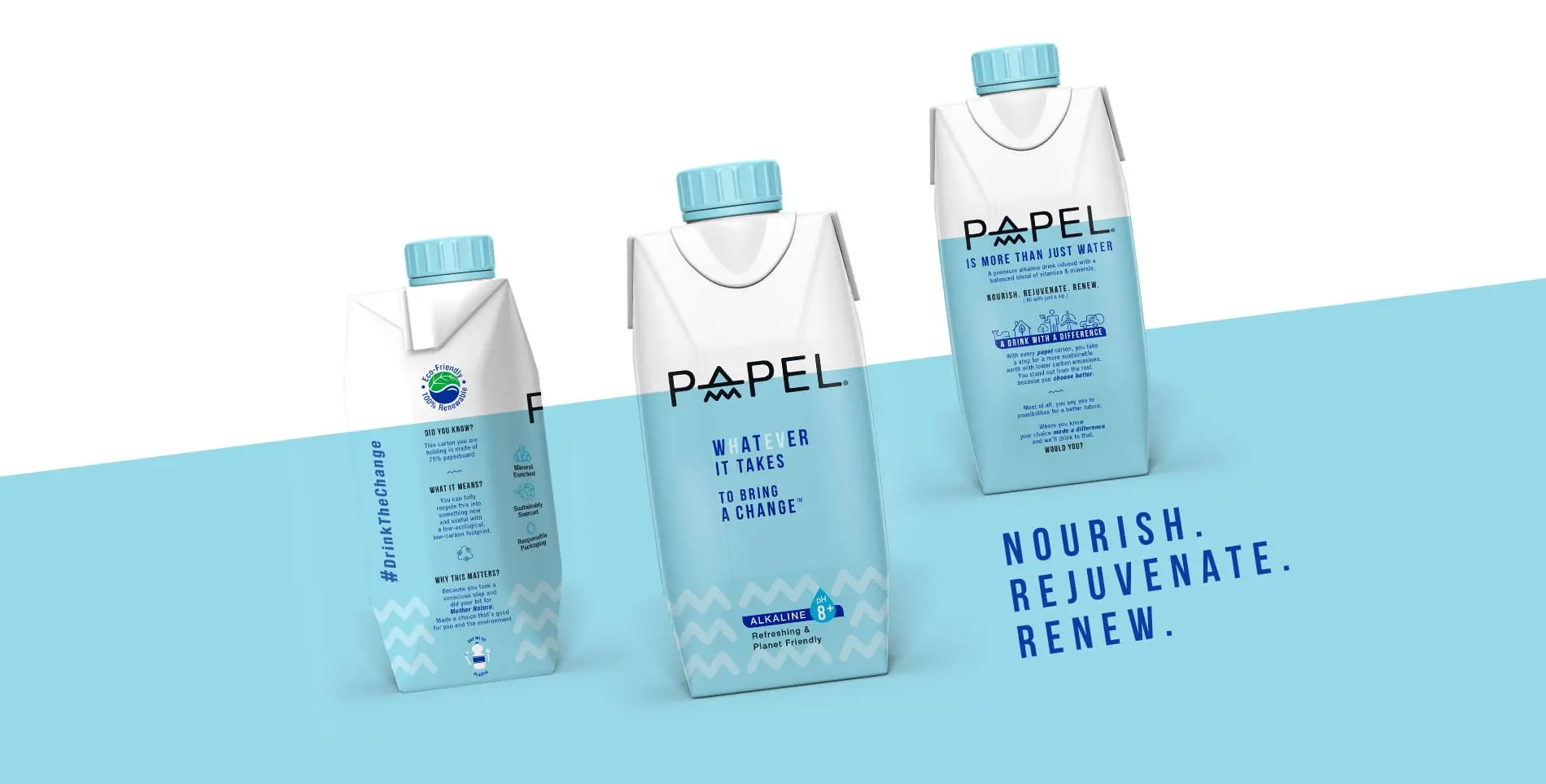 Papel – India’s First Sustainable Water Packaging - Almond Branding Top Branding Agency India Best Packaging Design Agency Mumbai PAPEL Water Sustainable Packaging Design