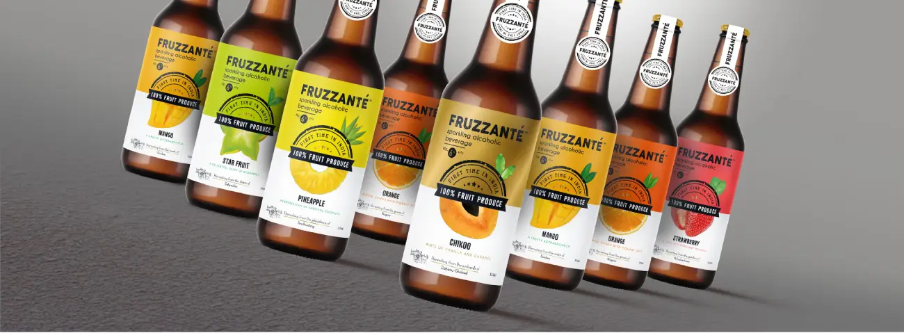 Fruzzante Alcohol Packaging Design - Lmond Branding Top Branding Agency India Best Packaging Design Agency Mumbai Startup Branding Fruzzante Alcohol Packaging Design Expert 11